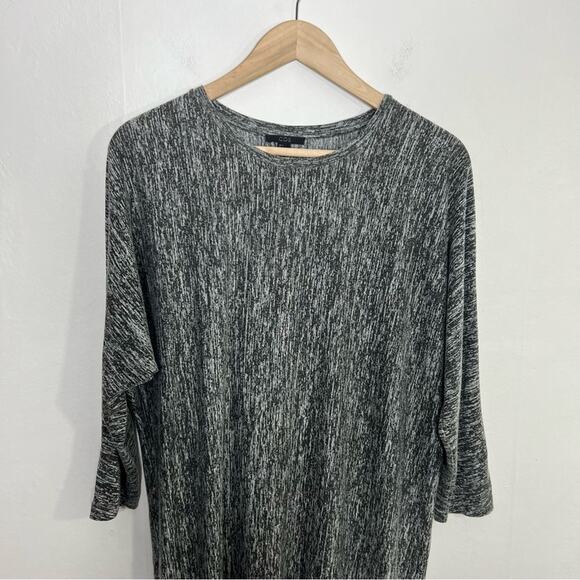 COS Gray Casual Melange Knit Jersey Minimalist Dress Size Small - Picture 3 of 11